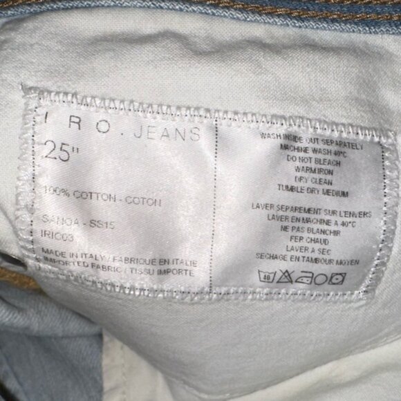 IRO Jeans Cut off Denim Shorts Sz‎ 25 - Picture 4 of 8